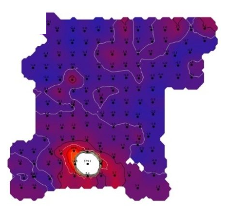 Silver soil anomaly map