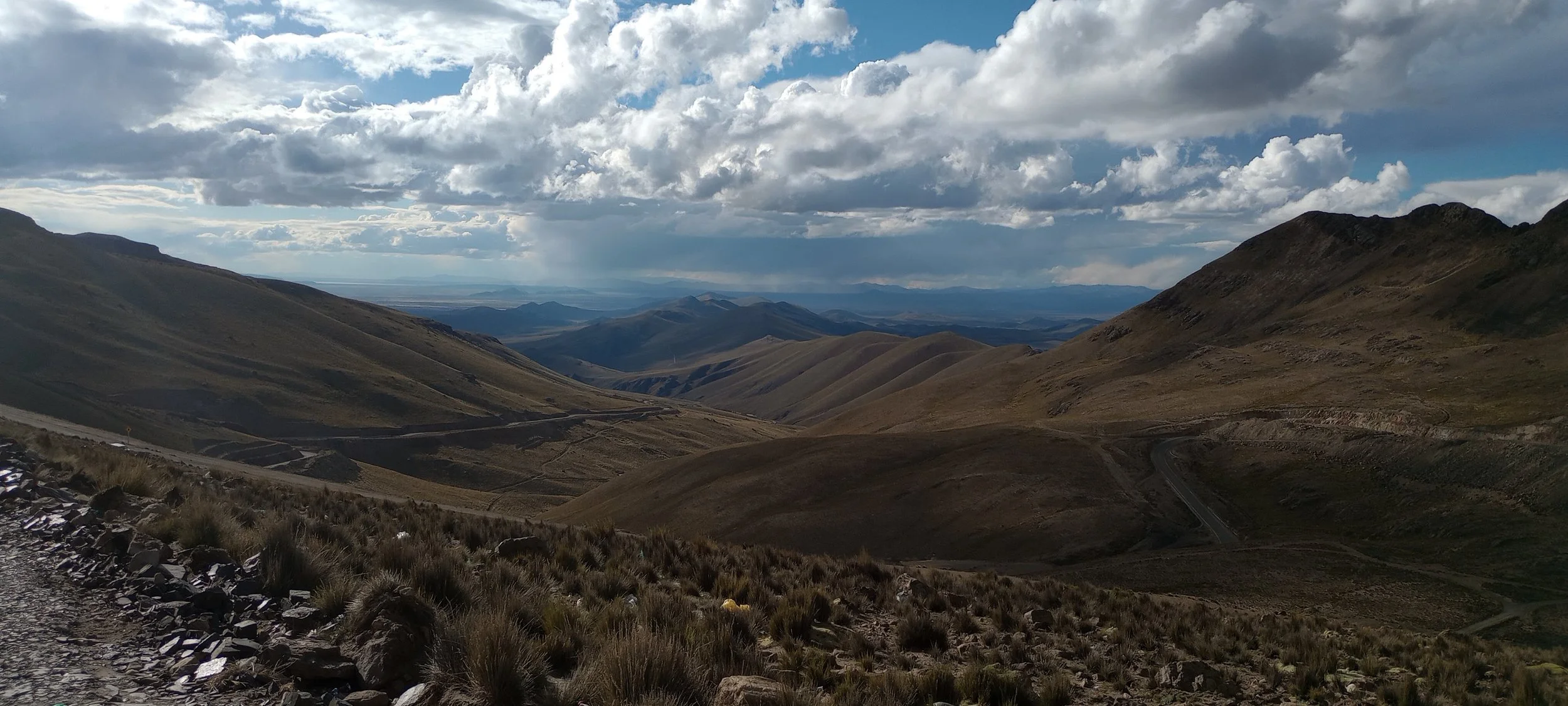 View across the Bolivian Altiplano from a Tectoniq field traverse